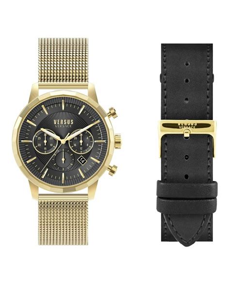 Versus Versace Men's Eugene Boxset 46MM Mesh Bracelet Watch